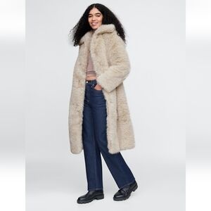 NWT Gap Recycled Faux Fur Coat